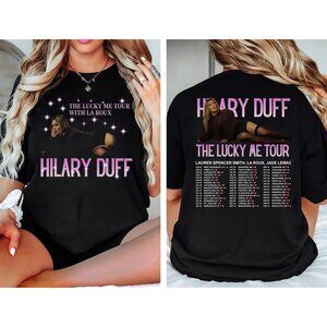 Hilary Duff The Lucky Me Tour T-Shirt 2 Sided